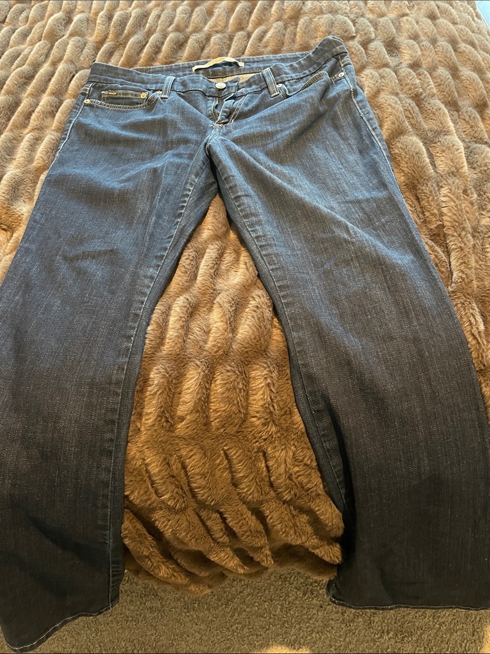 Joe's Jeans Dark Blue Wide-Leg Flare Jeans